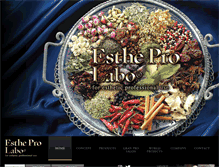 Tablet Screenshot of esthepro-labo.com